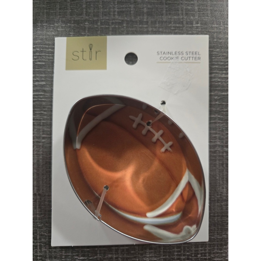 Stir FOOTBALL‎ Cookie Cutter 2"x3" Stainless Steel